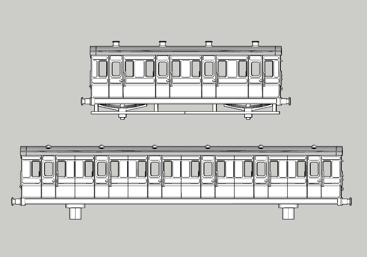 (image for) LBSCR Preserved Bluebell Railway Coach Bundle
